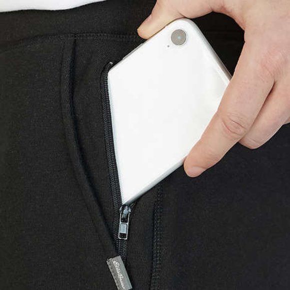 NWT Eddie Bauer Men’s Jogger Sweatpants Pants, 2-pack (Black & Heather Gray set) - Picture 8 of 9